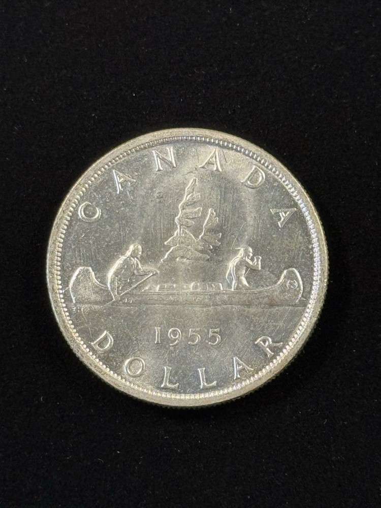 1955 Canada $1 Silver Dollar Nice UNC Item #618