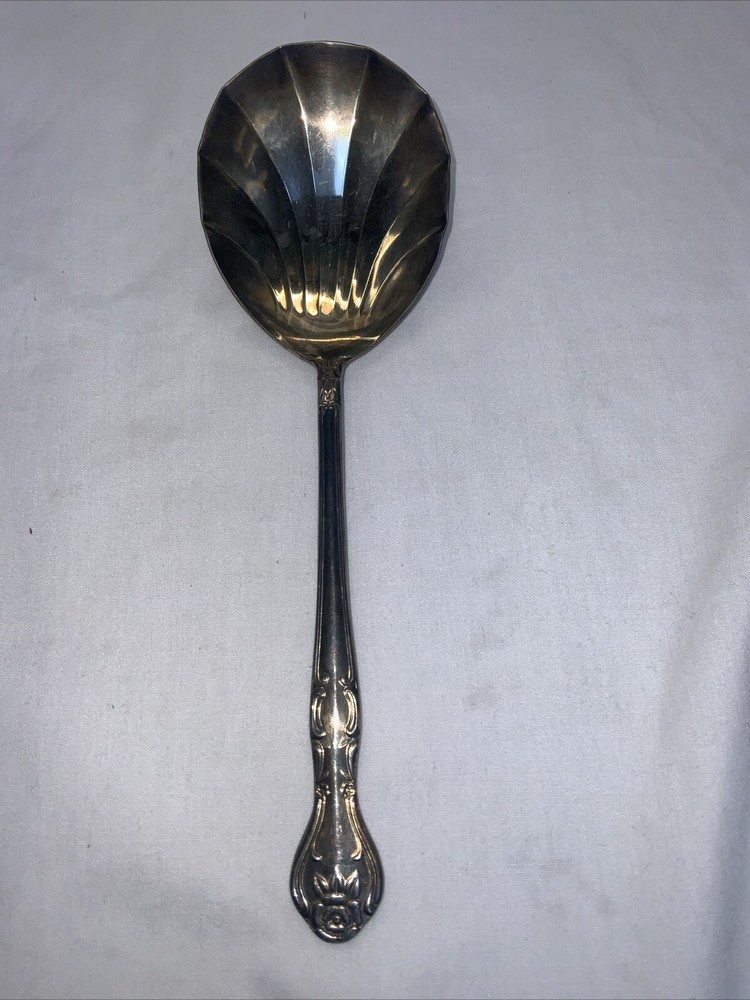National Silver Co Silverplate Serving Spoon Norma