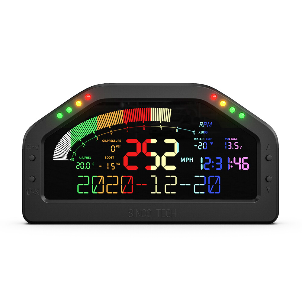 DO922 Sinco Tech Dashboard Sensor KIT Race Display Bluetooth LCD Screen Gauge