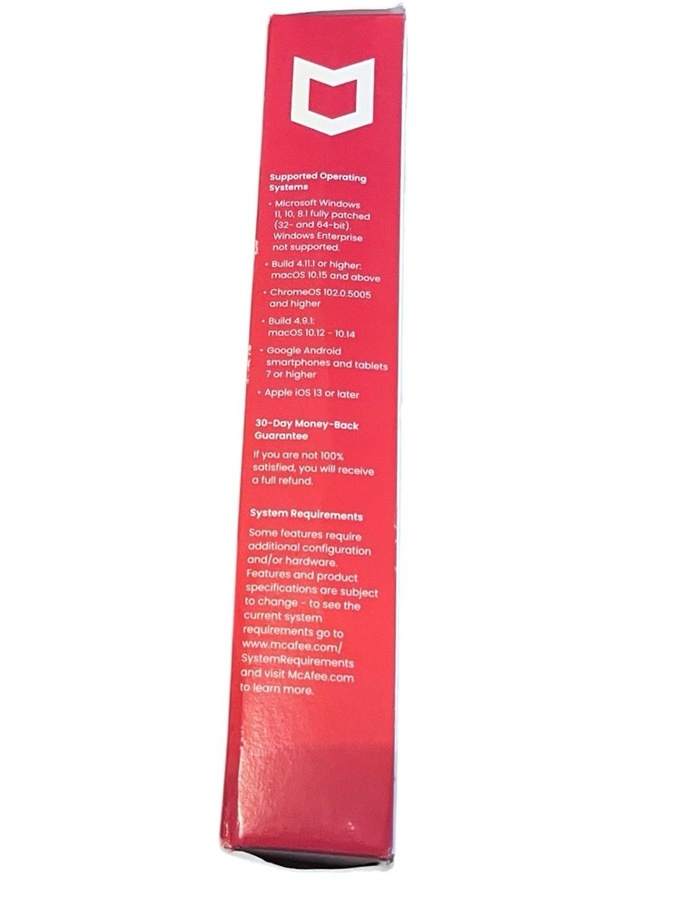 McAfee Total Protection 5 Users Windows Mac Android iOS ChromeOS Product Key