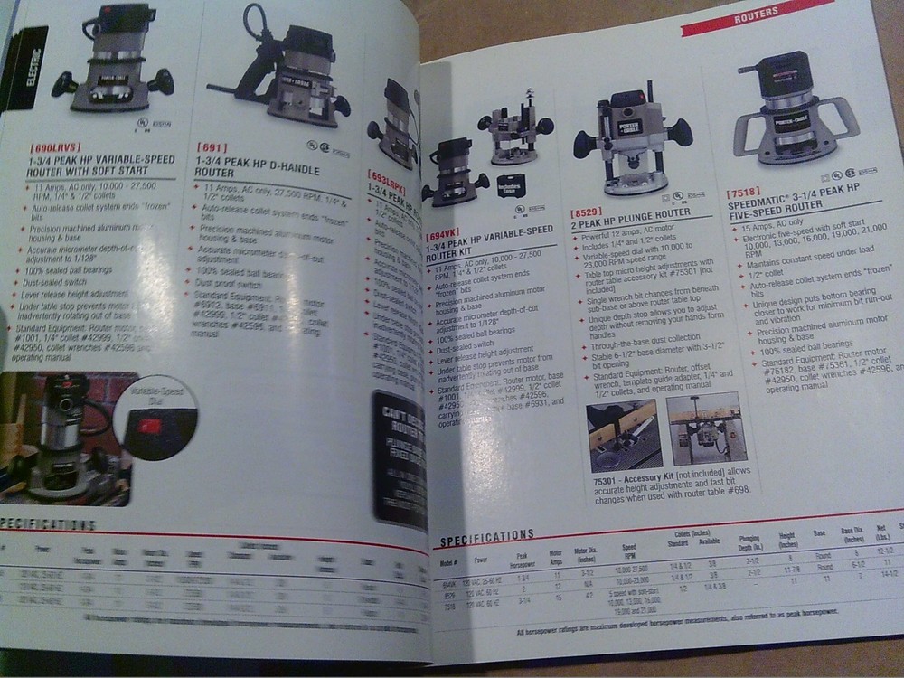 Porter Cable Power Tool Catalog From 2004-2005