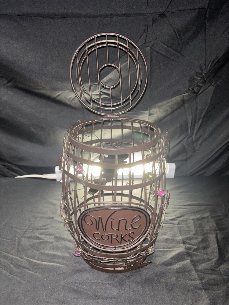 Wine Corks Decorative Metal Basket