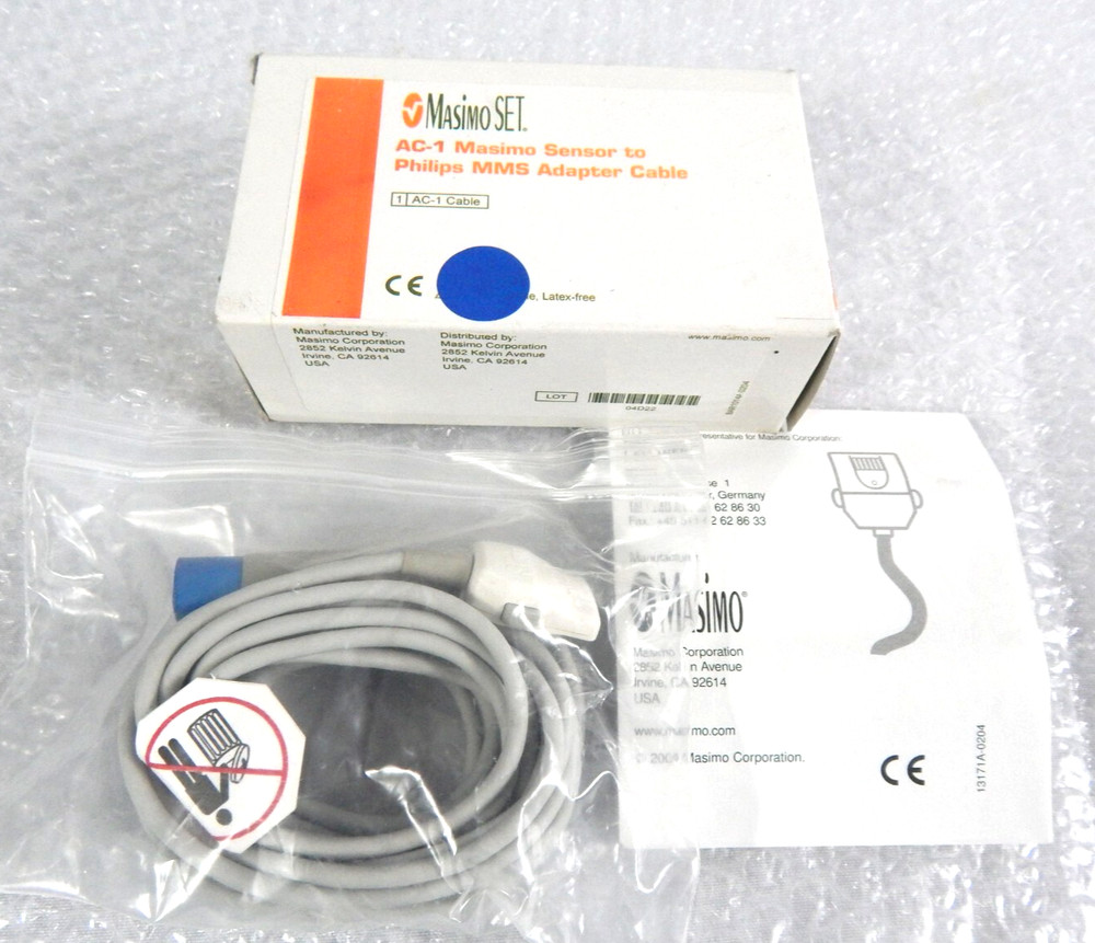 MASIMO SET AC-1 MASIMO SENSOR PHILLIPS MMS ADAPTER CABLE