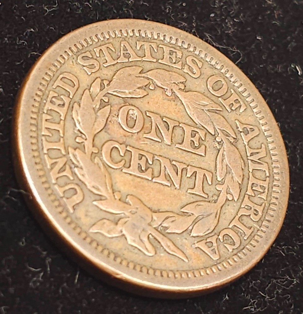 1846 Large Cent, Tall Date , Very Fine