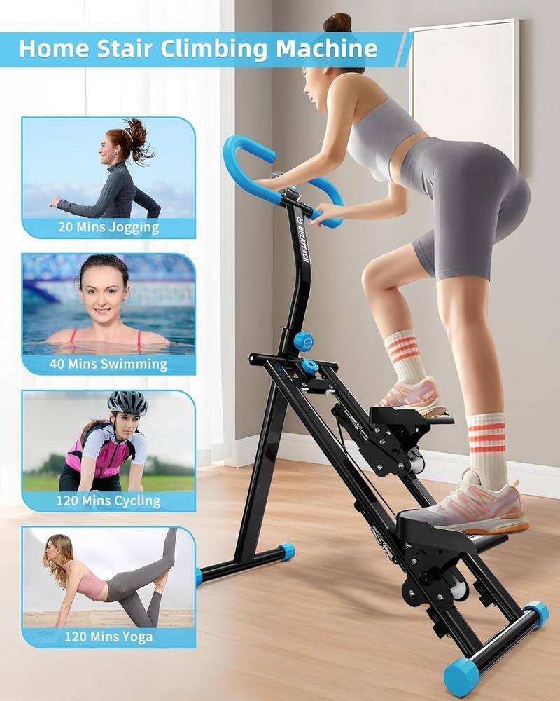Stair Stepper for Home, Vertical Climber Workout Machine with Handlebar for Full