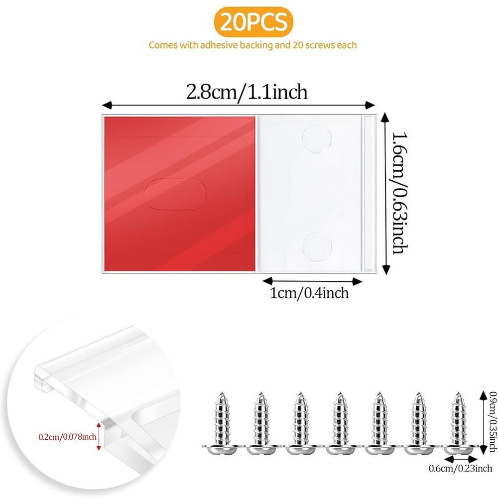 LED Strip Light Mounting Bracket Kit LED Light Strip Mounting Surfaces
