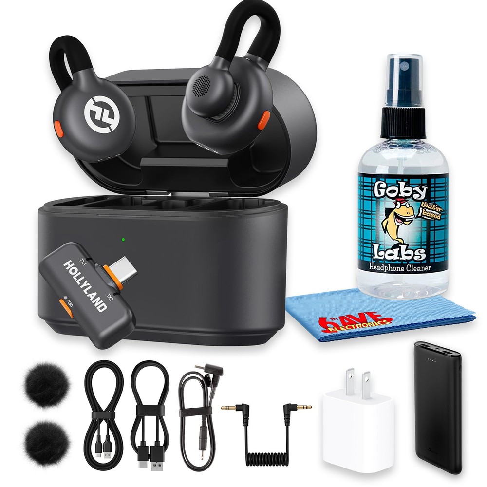 Hollyland LARK M2S DUO USB C Dual Wireless Microphone Bundle