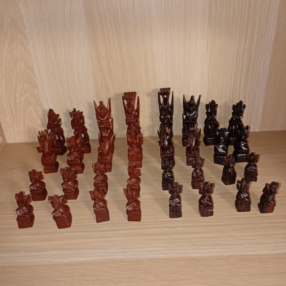 Hand Crafted Indonesian Chess Pieces