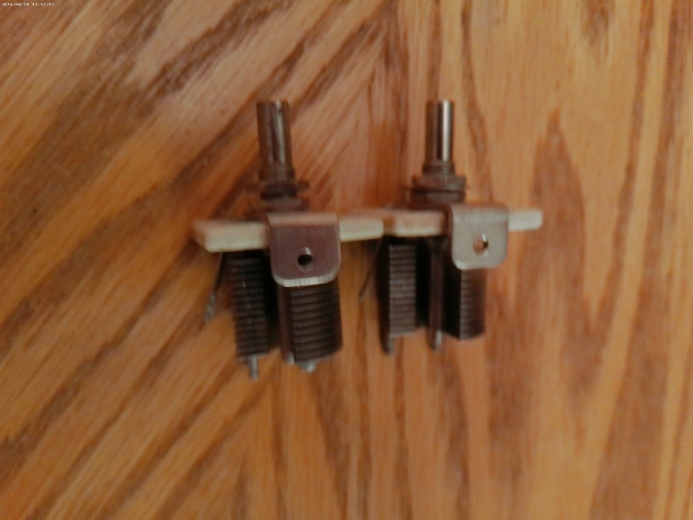 Lot of 2 Hammarlund Variable Capacitors same model 110pf each