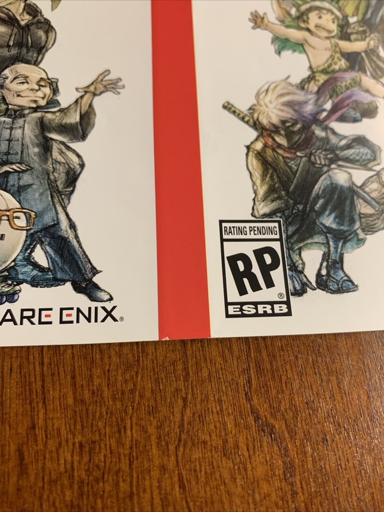 Live A Live - Nintendo Switch - Authentic RARE - For Display Only Artwork