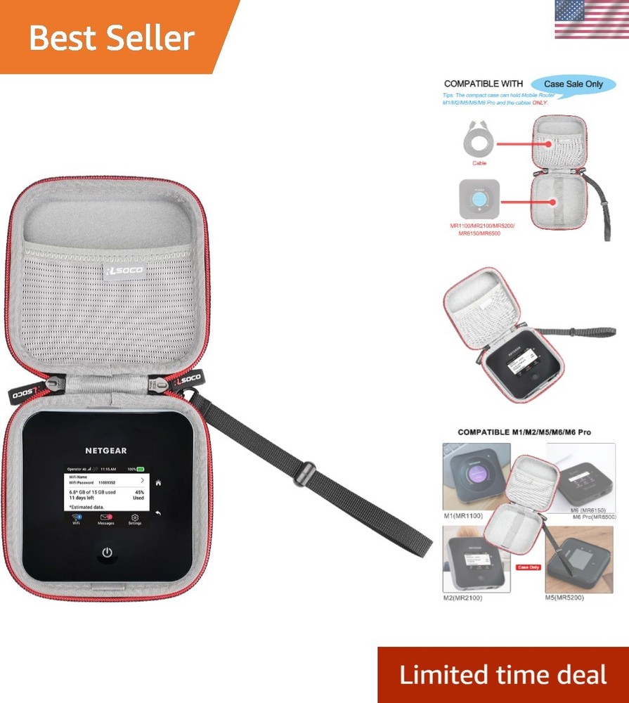 Carrying Case for NETGEAR Nighthawk Hotspot - Water-Resistant & Durable
