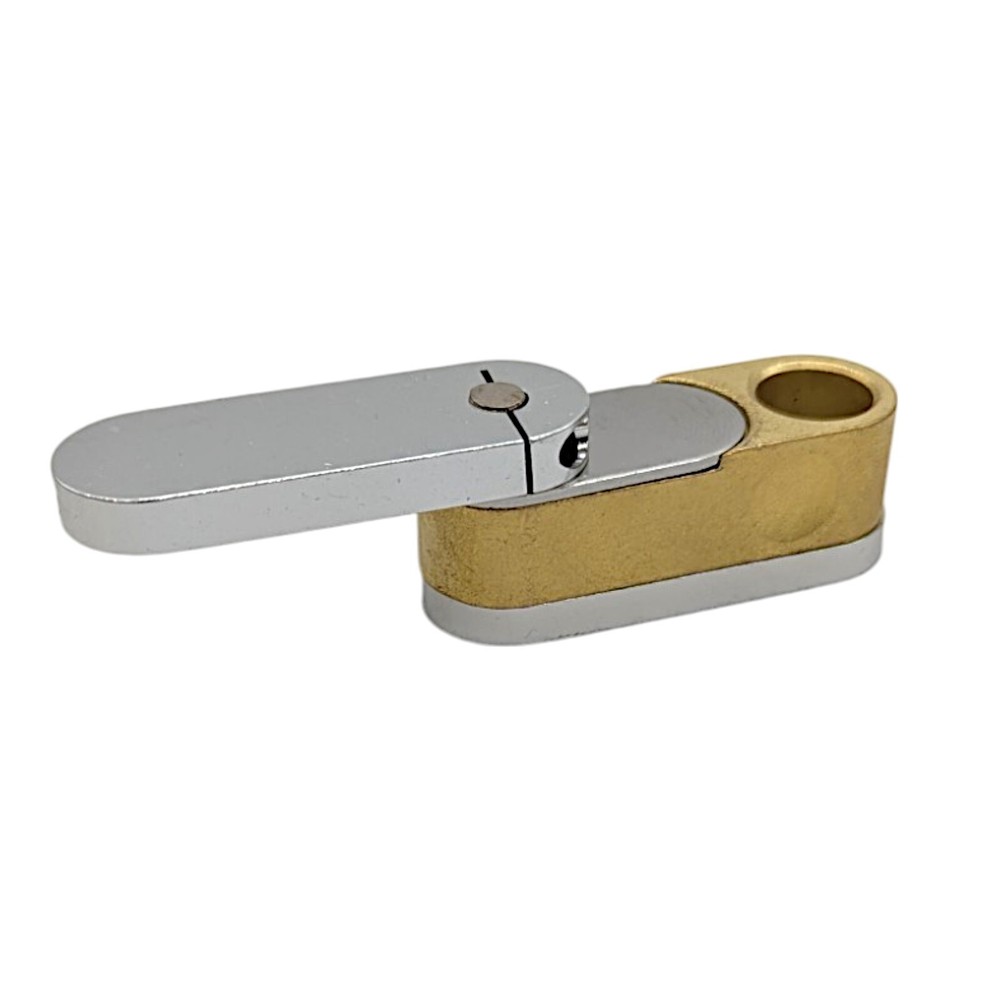 Metal Brass Smoking Pipe Foldable Monkey Pipe Style With Screens