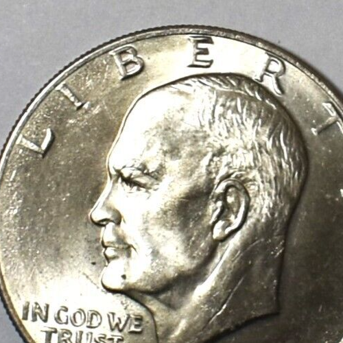 Bicentennial 1776-1975 Filled D Dual Date Eisenhour One Dollar Initials Error