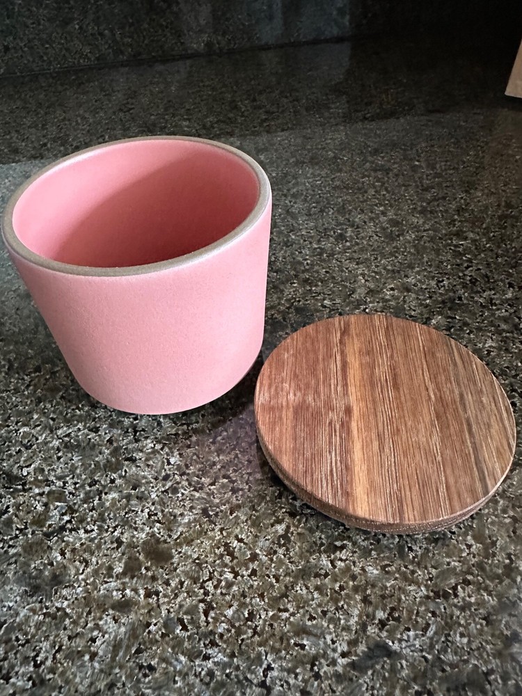 Heath Ceramics Grapefruit Container with Walnut Lid