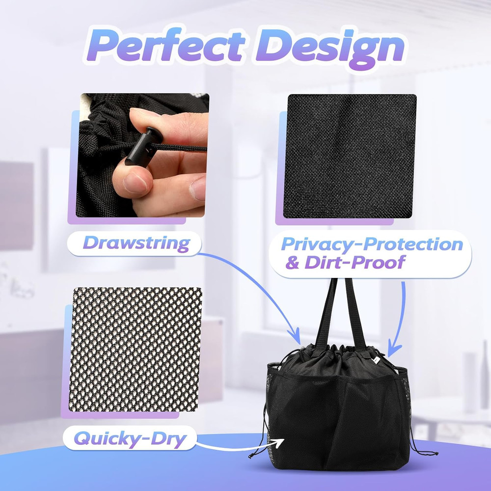 Mesh Shower Caddy Portable, Dorm Room Essentials for College Students, Large Cap