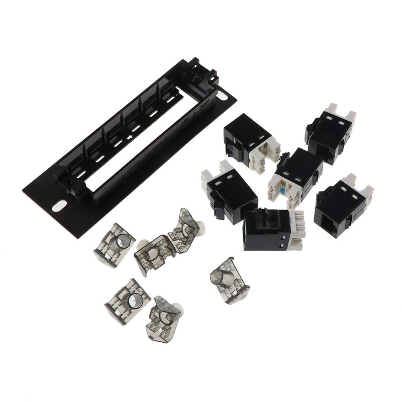CAT6 RJ45 Networking Cable Adapter 6 Port Panel for Ethernet Networking