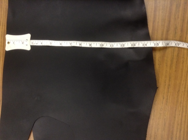 Black Leather Hide - Larger Pieces priced per pound