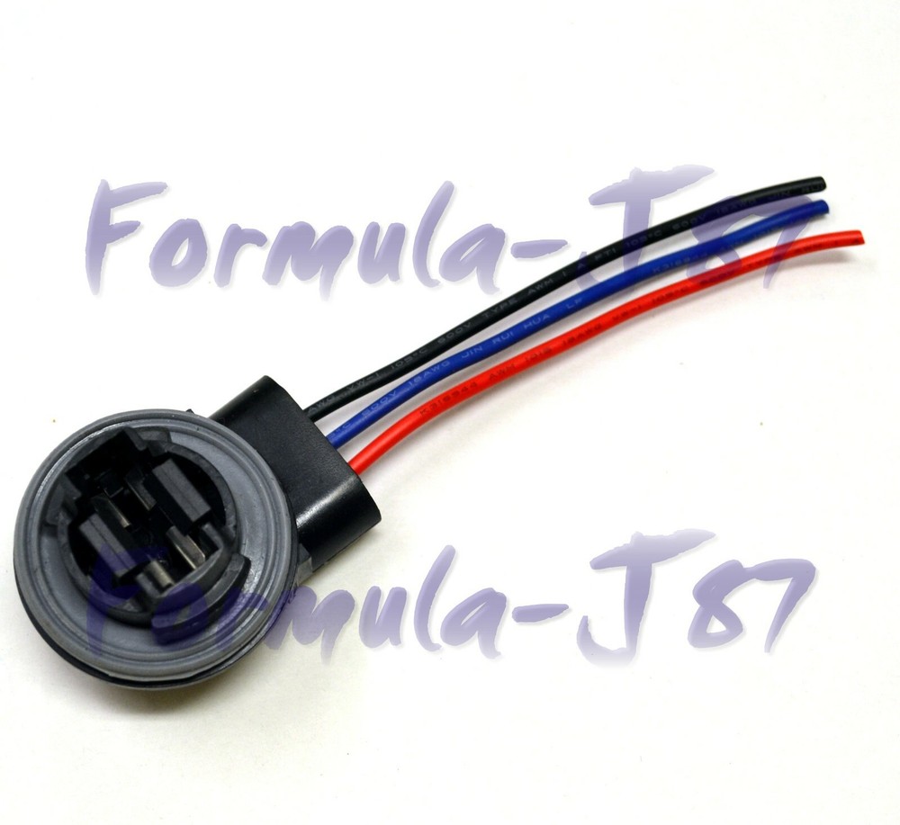 Universal Pigtail Wire Female Socket 3157 S Two Harness Brake Stop Replace Lamp