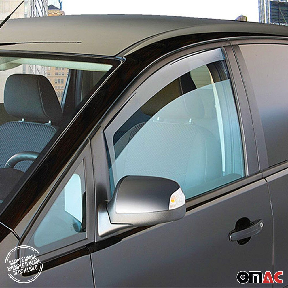 Set Bug Shield Deflector & Window Visor for Mercedes Sprinter W906 2014-18 Smoke