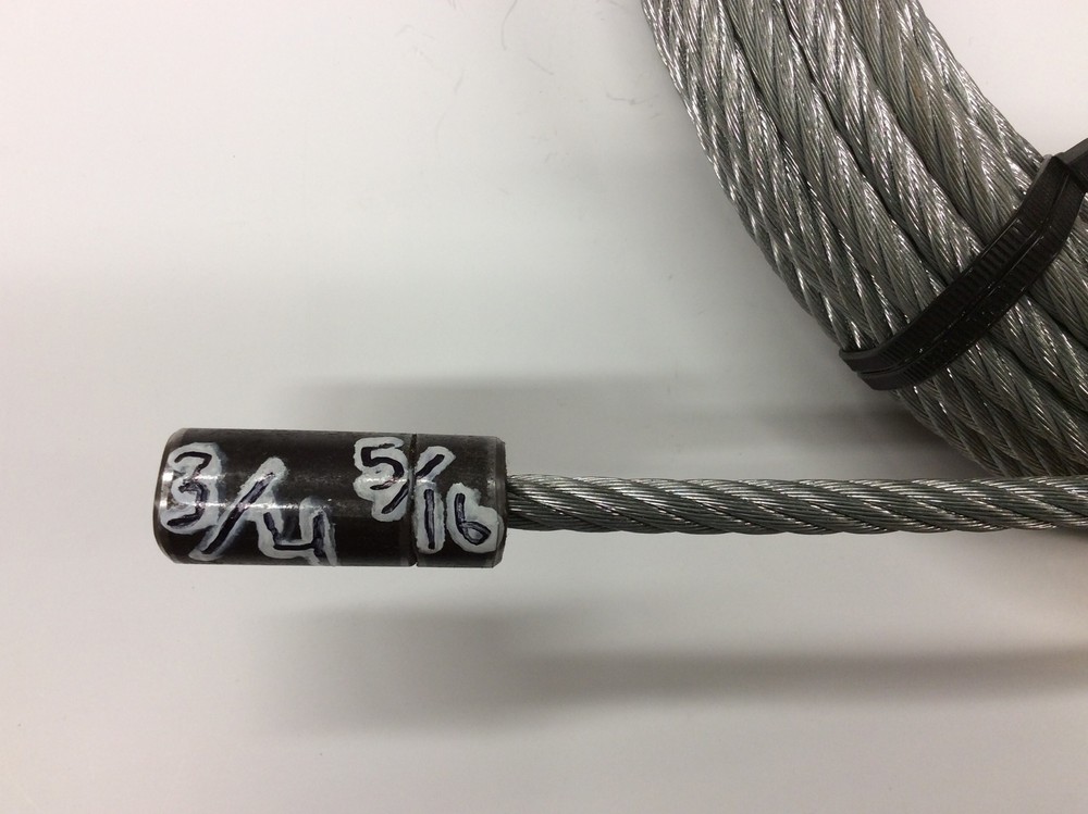 Water Service Trenchless Line Slitter Puller Pipe Replacement Cable 5/16”x 60’