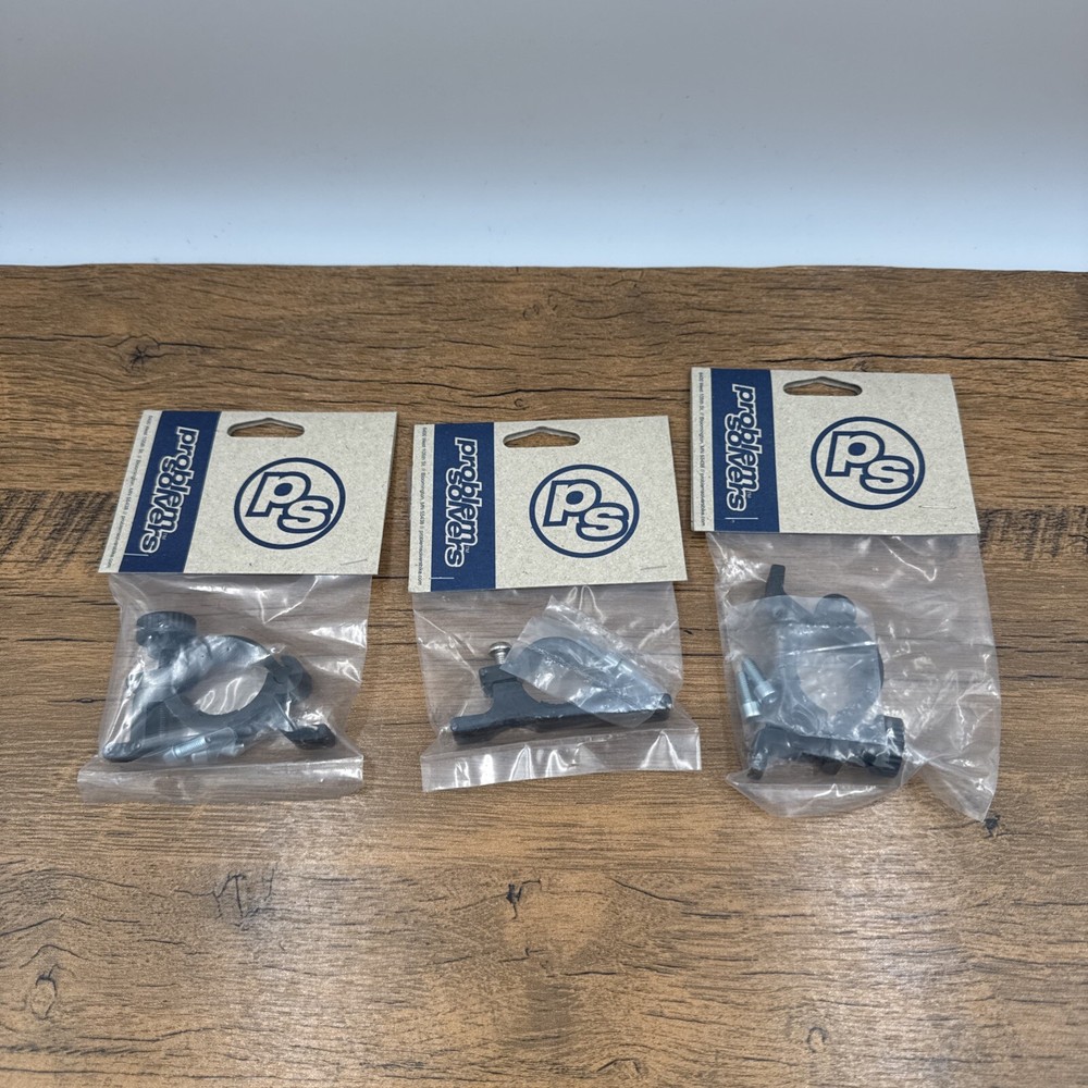 LOT (3) Problem Solvers Clamp On Water Bottle Mounts NEW