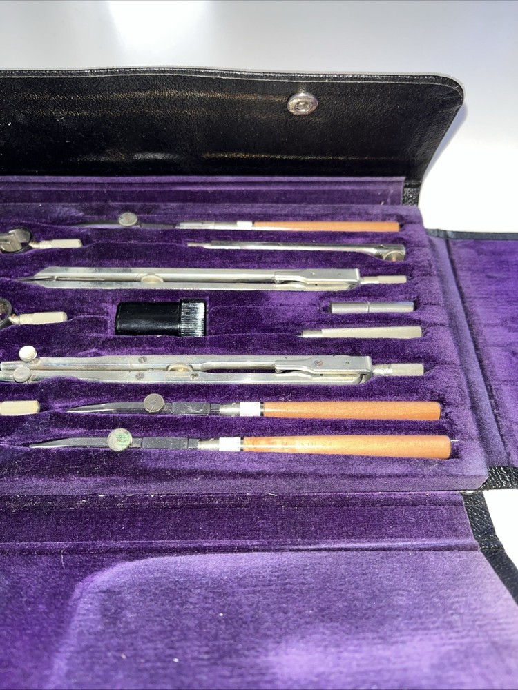 Germany; Gramercy Import Co., Vintage Drafting Set Complete With Case
