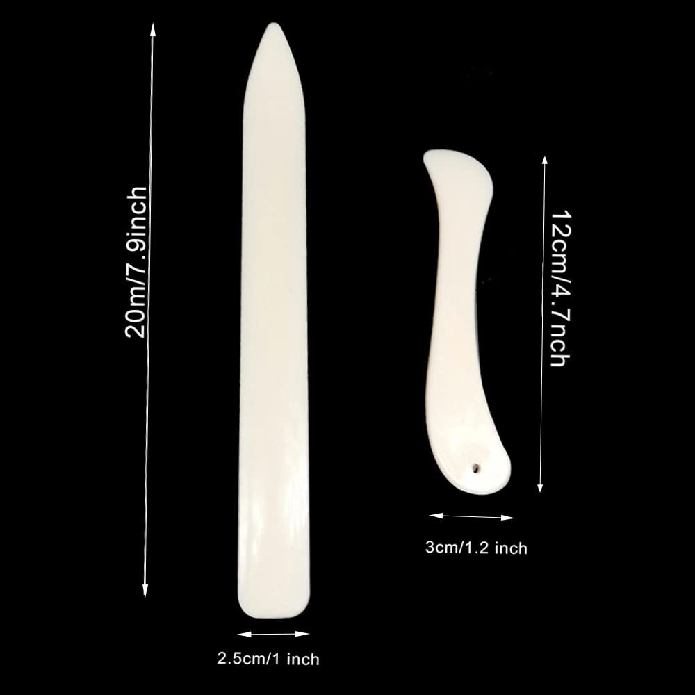 Paper Creaser Burnishing Tool Set Scoring Folder for Card Making Bookbinding