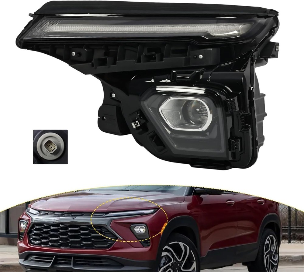 Driver Side Headlight Assembly Compatible with Trailblazer 2024-2025 W/Drl Front