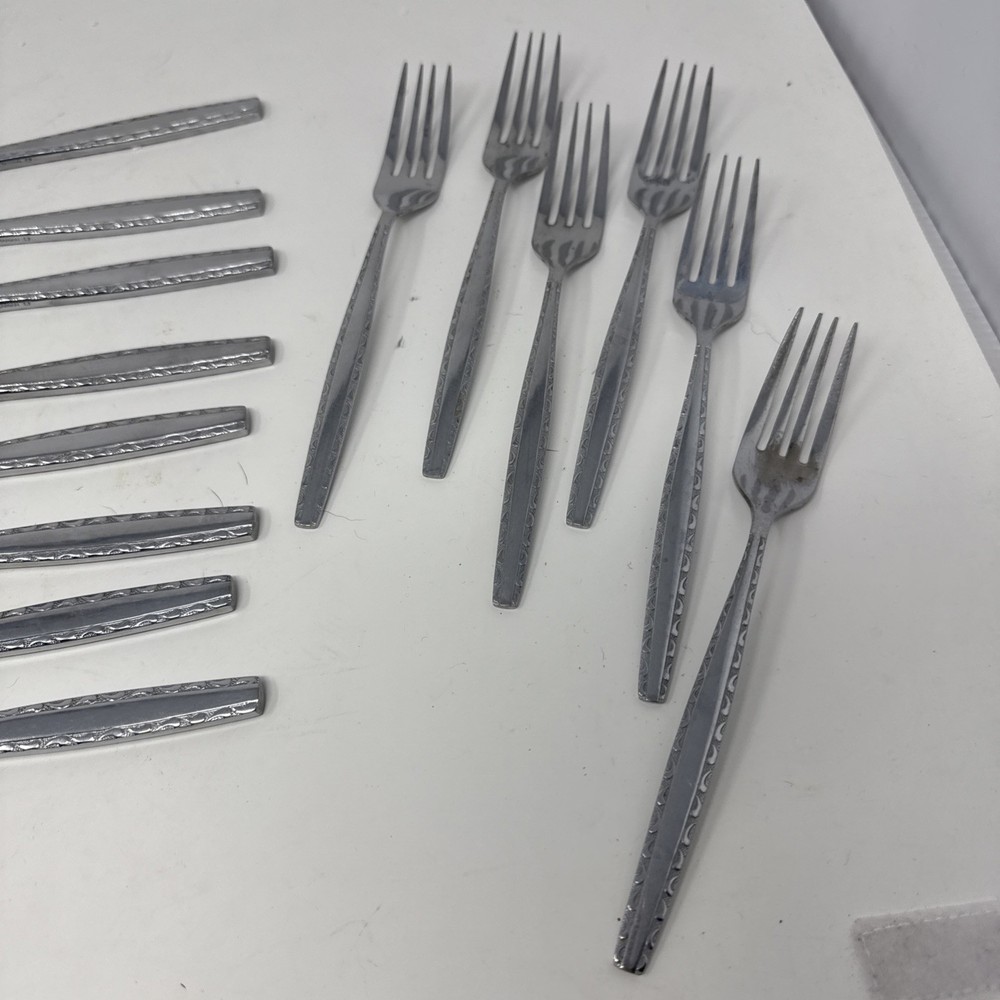 22 pc ROGERS INS174 Luxury Stainless Flatware Fork Spoon Knife Set Petite Handle