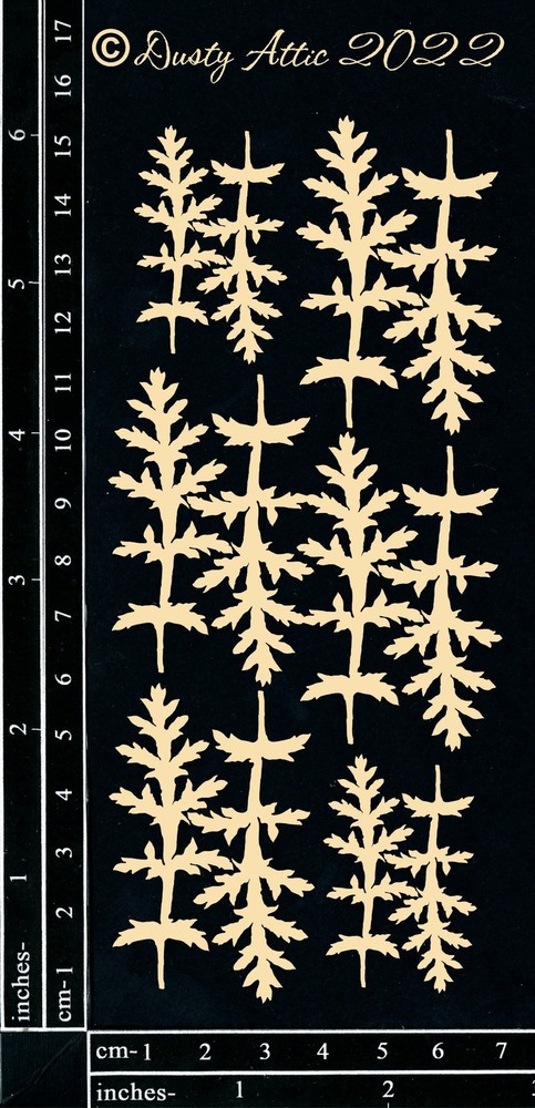 Dusty Attic Chipboard 3x6 - Mini Foliage #3, DA3308