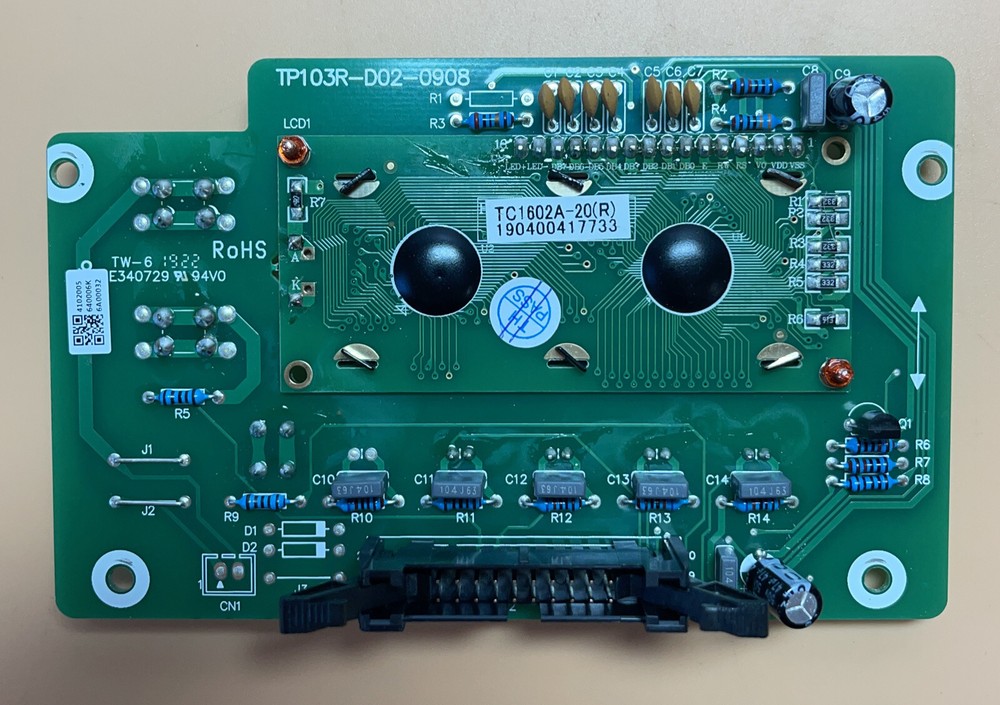 Powervar Security+ Uninterruptible Power Supply Display Board TP103R-D02-0908