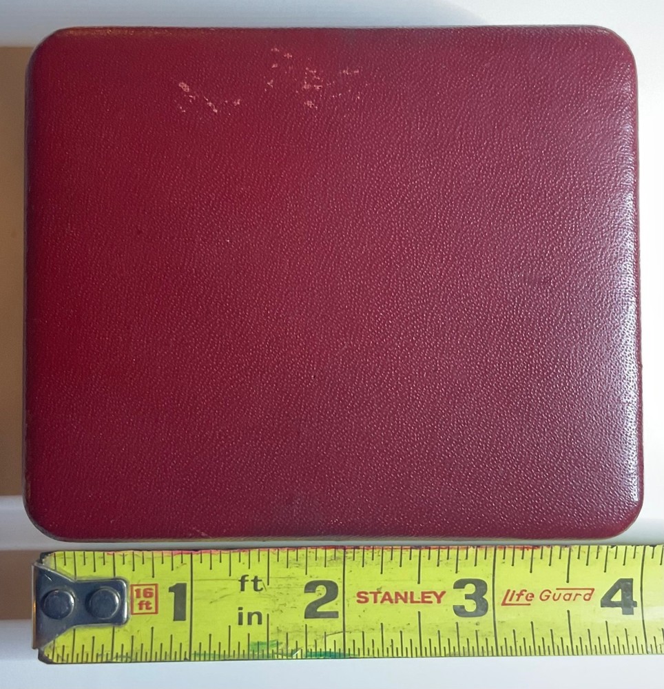 Vintage Belding Corticelli Red/Black Small Box Container Thread Holder