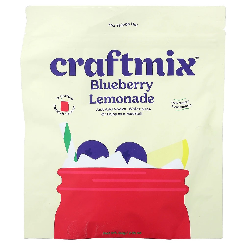 Blueberry Lemonade, 12 Packets, 0.25 oz (7 g) Each