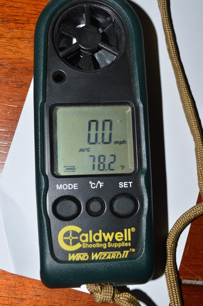 Caldwell Wind Wizard II Wind Meter with Multiple Wind Readings, LCD Backlight
