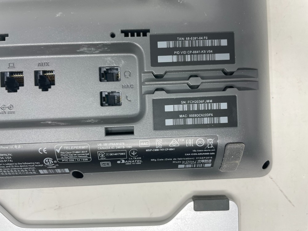 Cisco CP-8841-K9 5 Programmable Line VoIP Phone POE