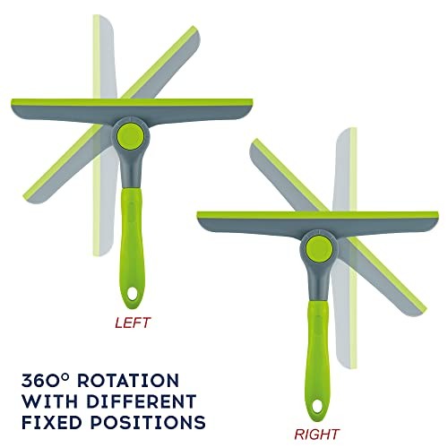 10" Heavy Duty Green, Grey Window Cleaning Squeegee for Handheld Squeegee