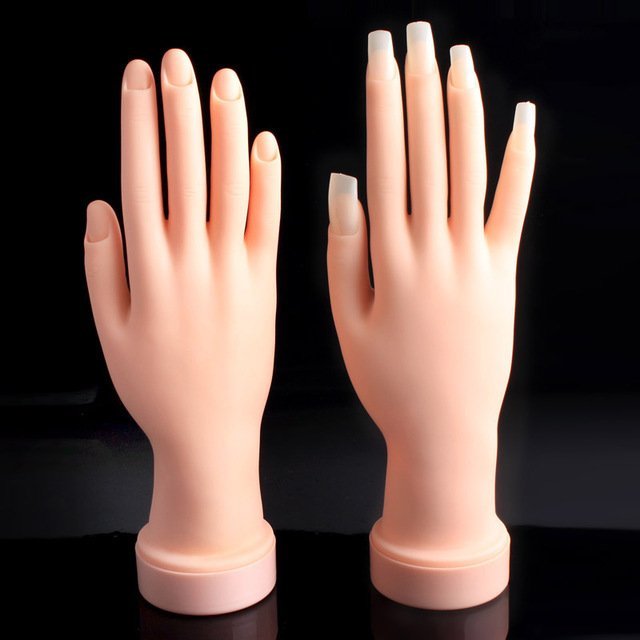 Manicure practice plastic hand model