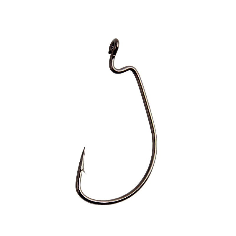 100pcs EWG Offset Worm Hooks offset shank hook offset for Soft Plastic Baits