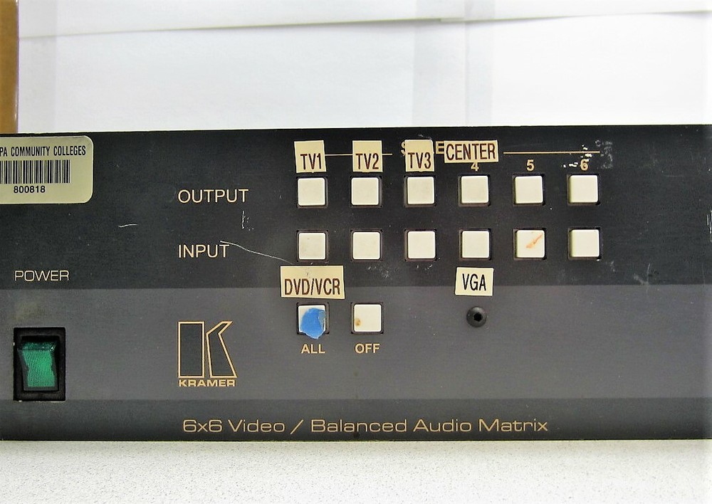 Kramer VS-646 6x6 Video/Balanced Audio Matrix