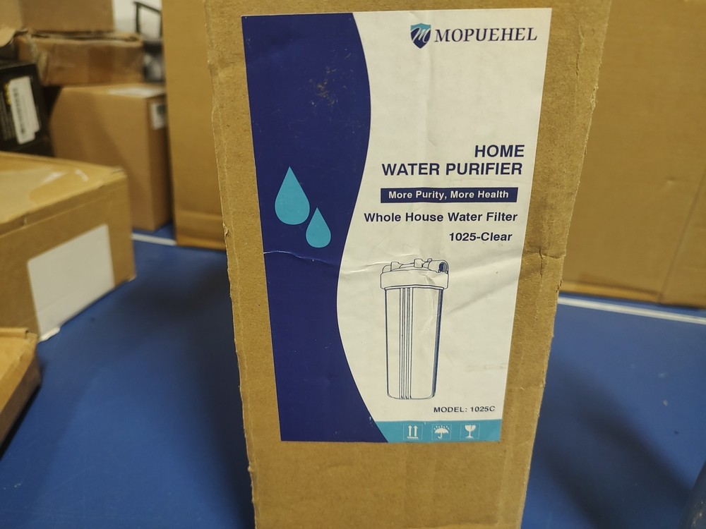 Mopuehel Whole House Water Purifier Filter 1025C – Clear Housing – Open Box
