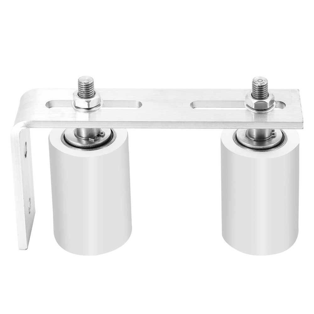 Gate Roller Guide Adjustable 3'' Nylon Rollers Heavy Duty L Shaped Zinc Brack...