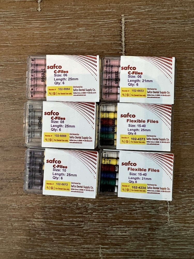 New Endodontic Safco Hand Files
