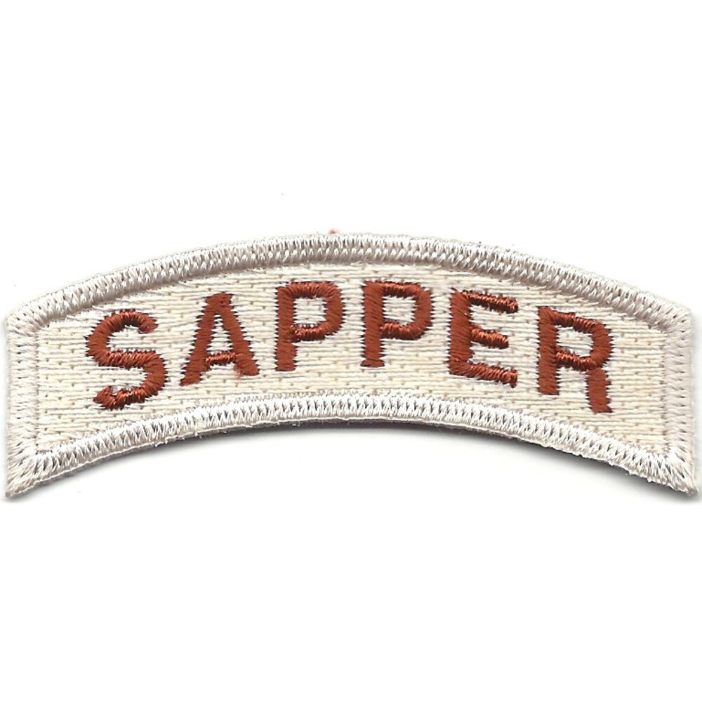 Army Engineers Sapper Rocker Desert Patch
