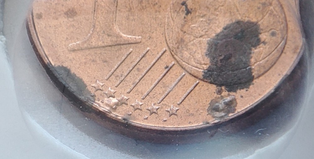 Coin Portugal 1 Cent Errors 2014