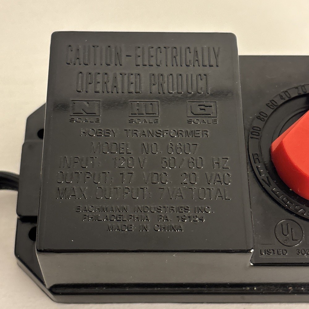 Bachmann Model #6607 Hobby Transformer