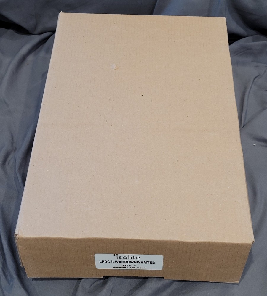 DOUBLE SIDED LED EXIT SIGN - ISOLITE - LPDC2LWACRUWHWHMTEB NEW