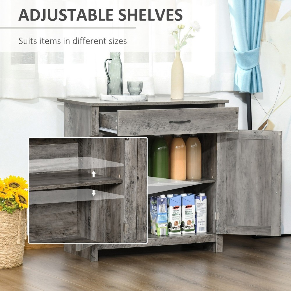 32" Accent Sideboard Buffet Storage Coffee Bar Table for Living Room Kitchen