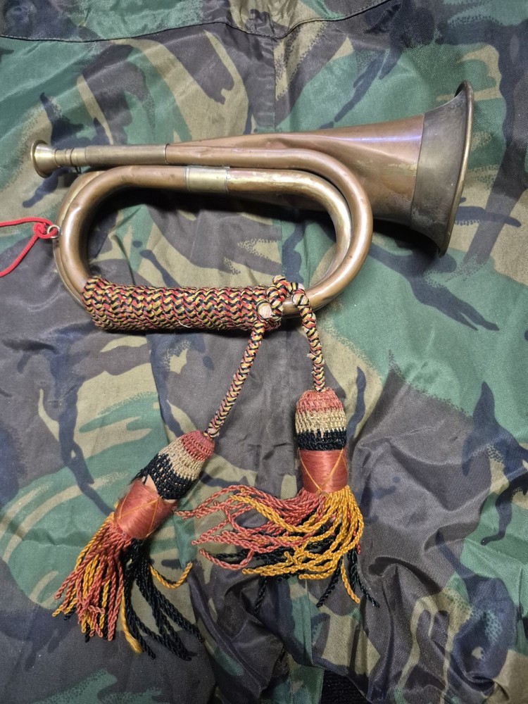 Bugle Copper & Brass Military Army Style with Tassles