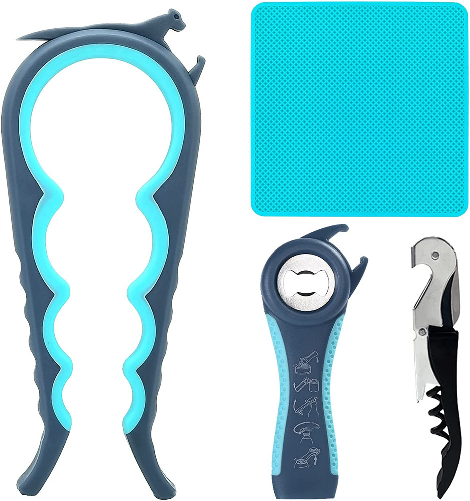 Latest Jar Opener for Seniors with Arthritis, Weak Hands, Multi-Function Bott...