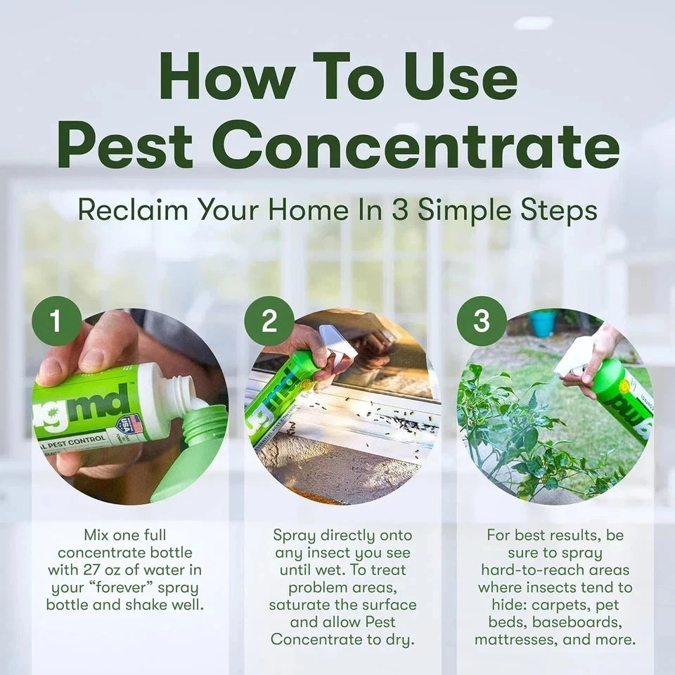 BugMD Pest Control Essential Oil Concentrate 3.7 oz (1-Pack)